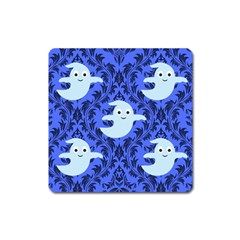 Ghost Pattern Square Magnet by NerdySparkleGoth