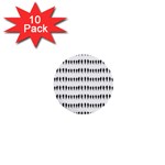 Athletic Running Graphic Silhouette Pattern 1  Mini Buttons (10 pack)  Front