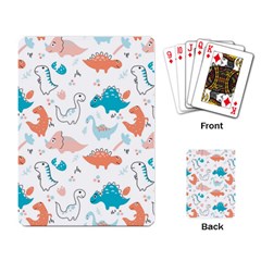 Funny Dinosaurs Kids Playing Cards Single Design (rectangle) by SychEva