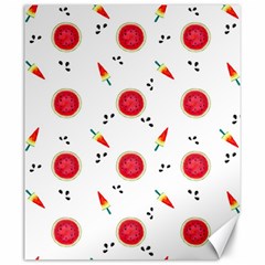 Slices Of Red And Juicy Watermelon Canvas 20  X 24  by SychEva
