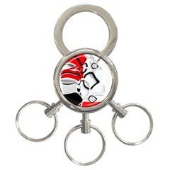 Modern Art 3-ring Key Chain by Sparkle