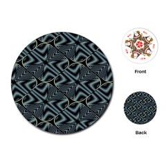 Modern Illusion Playing Cards Single Design (round) by Sparkle