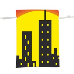 Skyline-city-building-sunset  Lightweight Drawstring Pouch (xl) by Sudhe