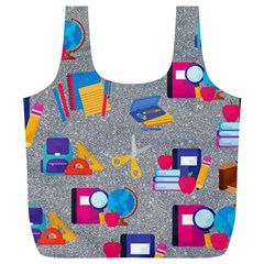80s And 90s School Pattern Full Print Recycle Bag (xl) by NerdySparkleGoth