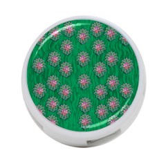 Lotus Bloom In The Blue Sea Of Peacefulness 4-port Usb Hub (one Side) by pepitasart