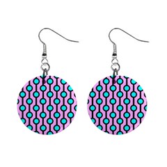 A Chain Of Blue Circles Mini Button Earrings by SychEva