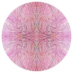Mixed Media Repeats Round Trivet by kaleidomarblingart