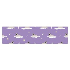 Pug Dog On A Cloud Satin Scarf (oblong) by SychEva