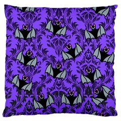 Halloween Friggin Bats Large Flano Cushion Case (two Sides) by NerdySparkleGoth