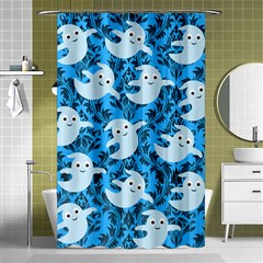 Halloween Ghosts Shower Curtain 48  X 72  (small)  by NerdySparkleGoth