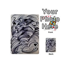 Monochrome Smudge Playing Cards 54 Designs (mini) by kaleidomarblingart