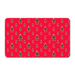 Sketchy Christmas Tree Motif Drawing Pattern Magnet (rectangular) by dflcprintsclothing