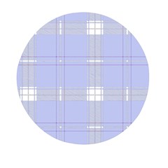 Lighblu Plaid Mini Round Pill Box by snowwhitegirl