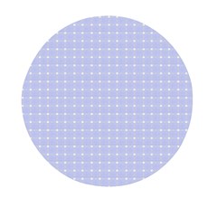 Lighblu Plaid Small Mini Round Pill Box by snowwhitegirl