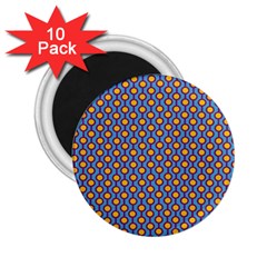 Yellow Circles On A Purple Background 2 25  Magnets (10 Pack)  by SychEva