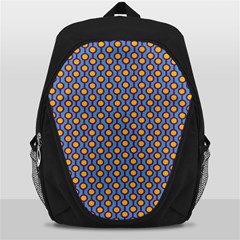 Yellow Circles On A Purple Background Backpack Bag by SychEva