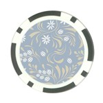 Folk flowers pattern Floral surface design Seamless pattern Poker Chip Card Guard Back