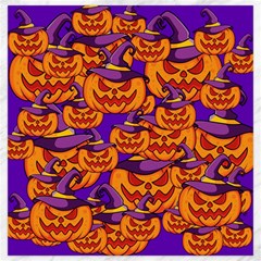 Purple And Orange Pumpkins, Crazy Halloween Pattern, Jack O  Lantern Canvas 20  X 20  by Casemiro