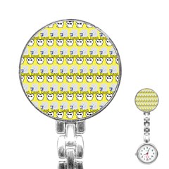 Cartoon Pattern Stainless Steel Nurses Watch by Sparkle