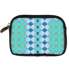 Turquoise Digital Camera Leather Case by Dazzleway
