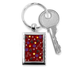 Krampus With Brat Red Key Chain (rectangle) by NerdySparkleGoth
