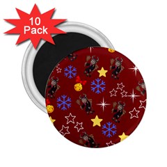 Krampus Kawaii Red 2 25  Magnets (10 Pack)  by NerdySparkleGoth