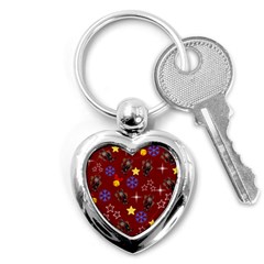 Krampus Kawaii Red Key Chain (heart) by NerdySparkleGoth