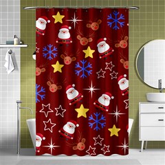 Santa Red Shower Curtain 48  X 72  (small)  by NerdySparkleGoth