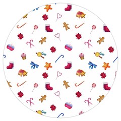 Christmas Elements Round Trivet by SychEva