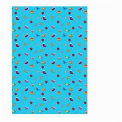 Christmas Elements For The Holiday Large Garden Flag (two Sides) by SychEva