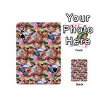 Retro Color Playing Cards 54 Designs (Mini) Front - Spade2