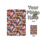 Retro Color Playing Cards 54 Designs (Mini) Front - HeartK