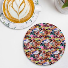 Retro Color Uv Print Round Tile Coaster by Sparkle