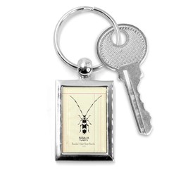 Banded Alder Borer  Key Chain (rectangle) by Limerence