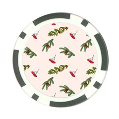 Rowan Branches And Spruce Branches Poker Chip Card Guard (10 Pack) by SychEva