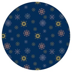 Magic Snowflakes Round Trivet by SychEva