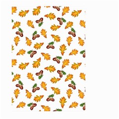 Oak Leaves And Acorns Large Garden Flag (two Sides) by SychEva