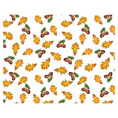 Oak Leaves And Acorns Double Sided Flano Blanket (medium)  by SychEva