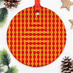 Illusion Blocks Pattern Ornament (round) by Sparkle