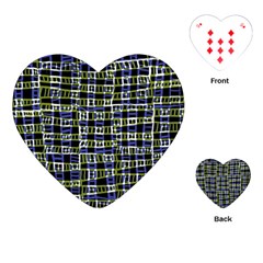 Blocks Illusion Playing Cards Single Design (heart) by Sparkle
