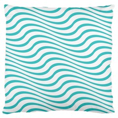 Beach Waves Large Flano Cushion Case (one Side) by Sparkle