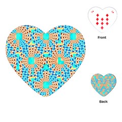 Illusion Waves Pattern Playing Cards Single Design (heart) by Sparkle
