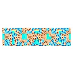 Illusion Waves Pattern Satin Scarf (oblong) by Sparkle