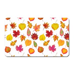Watercolor Autumn Leaves Magnet (rectangular) by SychEva
