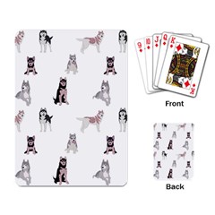 Husky Dogs With Sparkles Playing Cards Single Design (rectangle) by SychEva