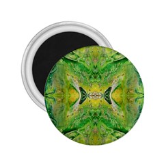 Green Repeats 2 25  Magnets by kaleidomarblingart