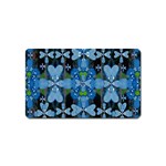 Rare Excotic Blue Flowers In The Forest Of Calm And Peace Magnet (Name Card) Front