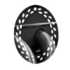 Tubes Of Power Ornament (oval Filigree) by DimitriosArt