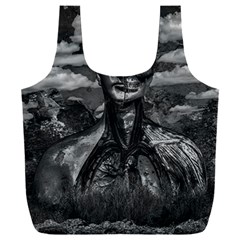 Bw Creepy Fantasy Scene Artwork Full Print Recycle Bag (xxxl) by dflcprintsclothing