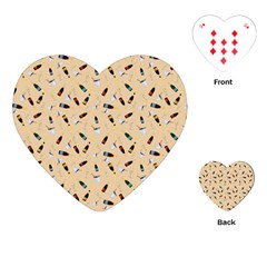 Festive Champagne Playing Cards Single Design (heart) by SychEva